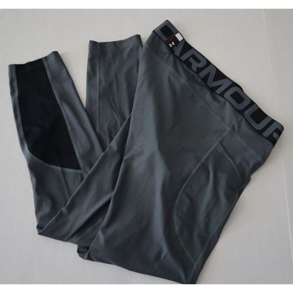 Under Armour 1370663 012 Men's Sz L Gray Heatgear Vent Baselayer Leggings $60 - Picture 5 of 10